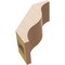 Ekena Millwork 3-inch W x 6-inch D x 6-inch H Funston Rough Cedar Woodgrain TimberThane Knee Brace, Primed BRCUR03X06X06FSTRCPR - alternate 2